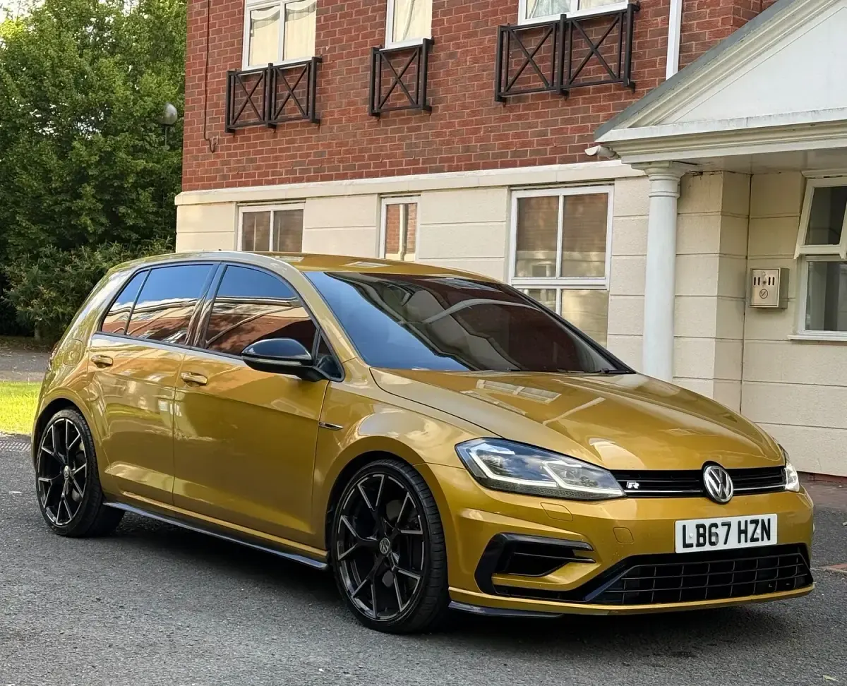 Used VW Golf VII R 2017 Yellow Hatchback