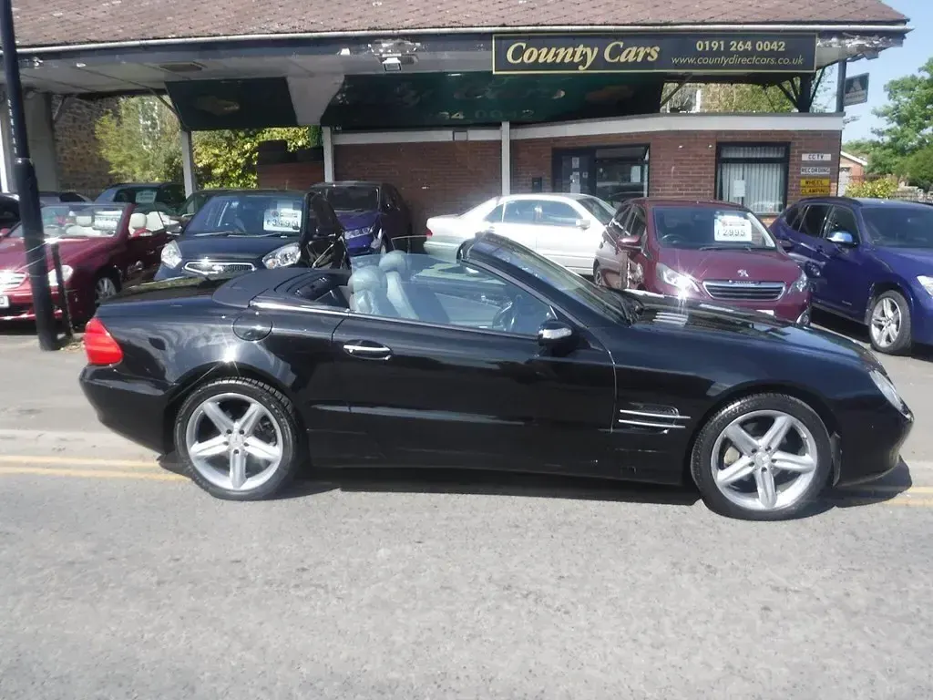 Käytetty Mercedes SL350 245 HP (180 kW) 2004 Musta Avoauto