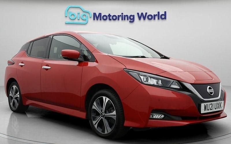 Usado Nissan Leaf Tekna 160 kW (218 HP) 2021 Vermelho Citadino
