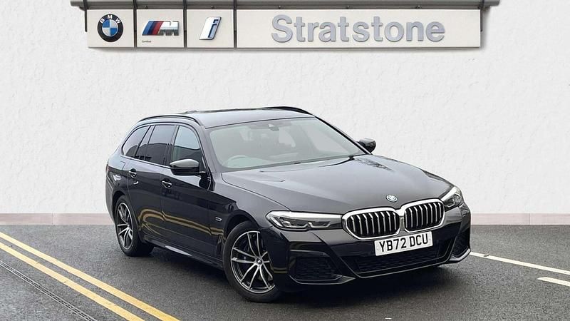 Black Used 2022 BMW 530e M Sport Estate | £27,390 (Fair price) - Image 1/4