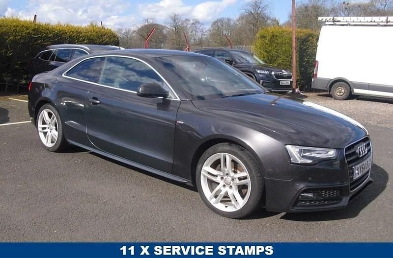 Used Audi A5 S-Line 177 HP (130 kW) 2014 Grey Coupe