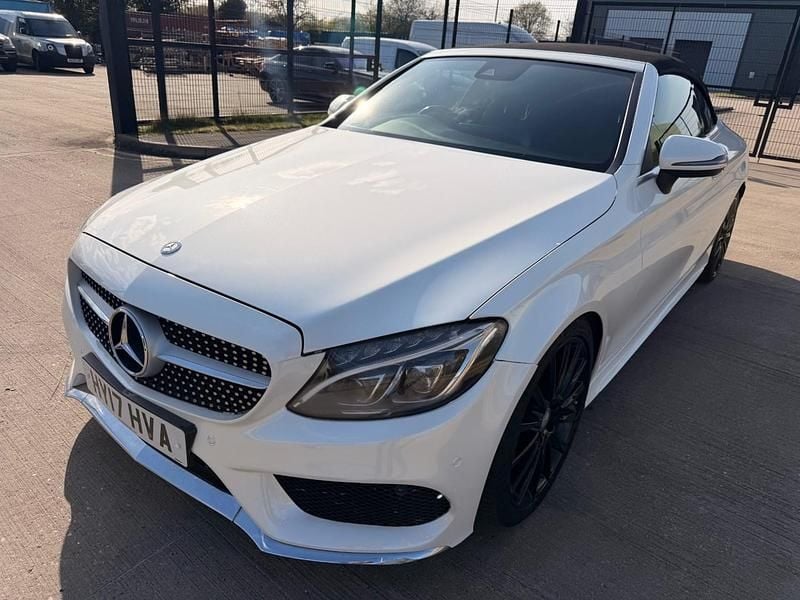 Used Mercedes C250 AMG Line Premium Plus 2017 White Cabriolet