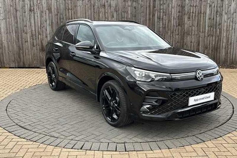 Black Used 2025 VW Tiguan R-line SUV | £35,999 (Expensive) - Image 1/4