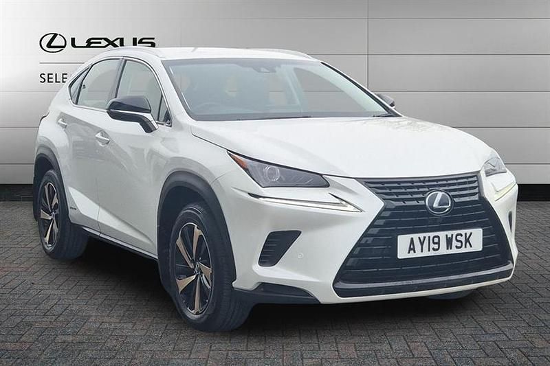 Used Lexus NX300h Sport Line 197 HP (144 kW) 2019 Sonic white SUV