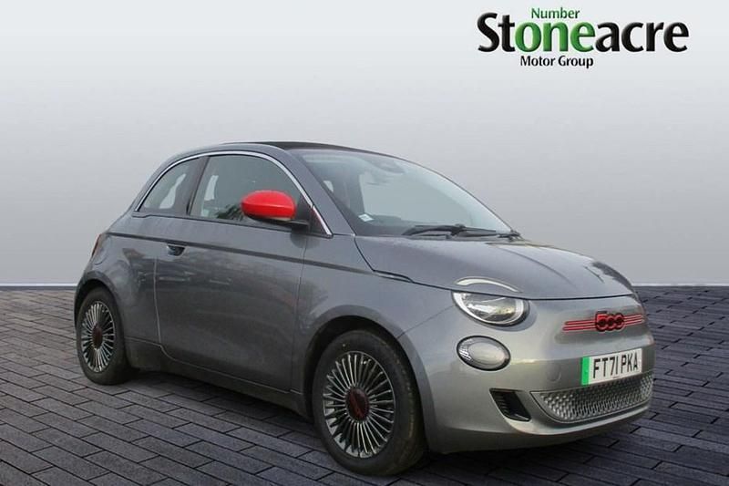 Used 2022 Fiat 500e Red Cabriolet | £13,990 (Fair price) - Image 1/1