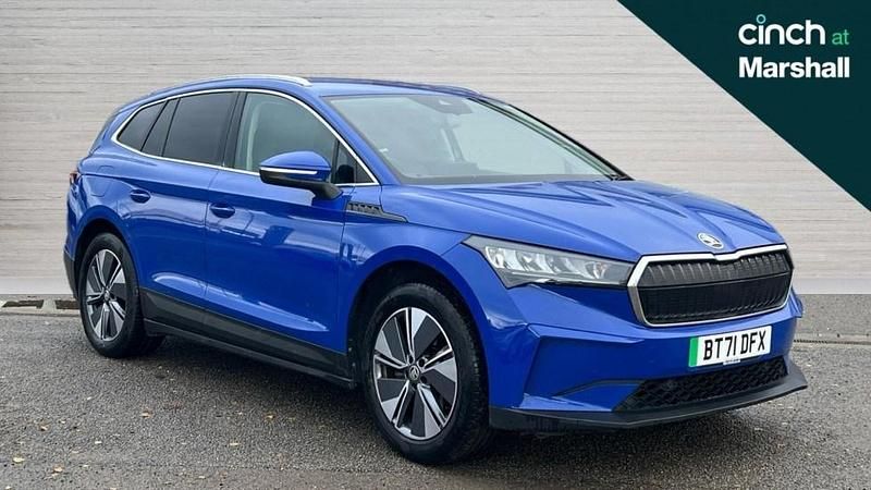 Blue Used 2021 Skoda Enyaq iV ecoSuite SUV | £18,371 (Fair price) - Image 1/4