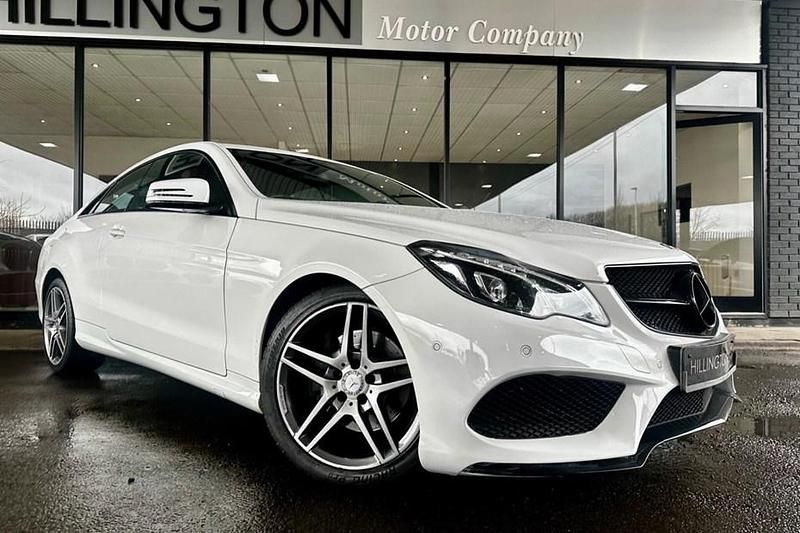 Used Mercedes E220 AMG line 177 HP (130 kW) 2016 White Coupe