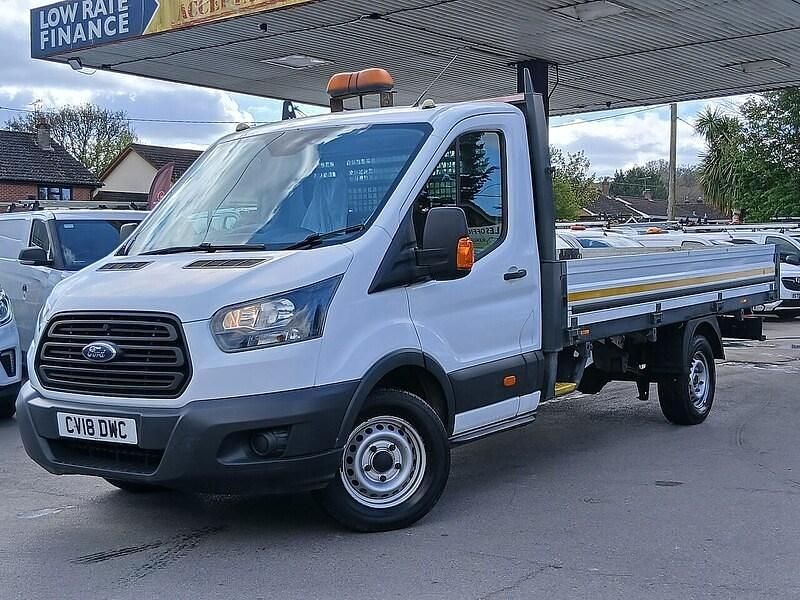 Used Ford Transit 130 HP (95 kW) 2018 White Cabriolet