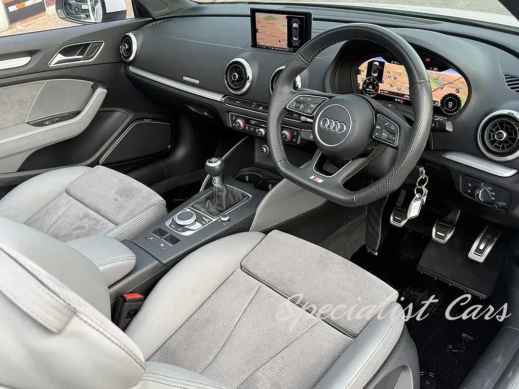 Used Audi Cabriolet S-Line 184 HP (135 kW) 2017 Glacier white Cabriolet