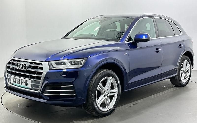 Used Audi Q5 S-Line 190 HP (139 kW) 2018 Blue SUV