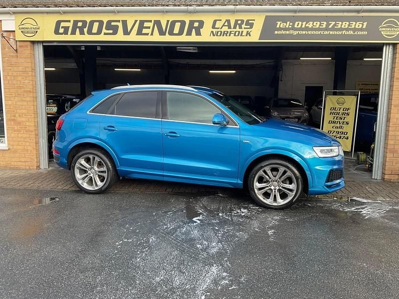 Used Audi Q3 S-Line 150 HP (110 kW) 2017 Blue SUV