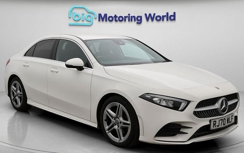 Used Mercedes A200 AMG line 163 HP (119 kW) 2020 White Sedan