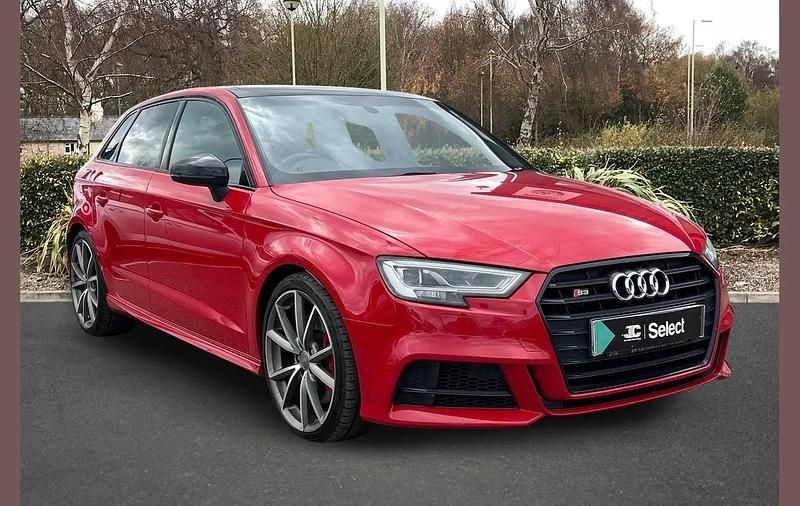 Used Audi S3 Sportback Black Edition 306 HP (225 kW) 2018 Red Hatchback