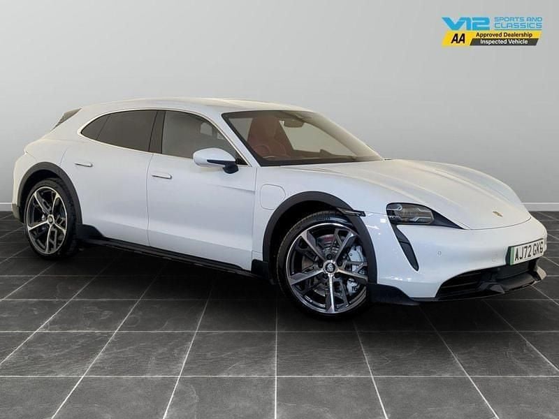 White Used 2022 Porsche Taycan Cross Turismo Sedan | £57,995 (Good price) - Image 1/2