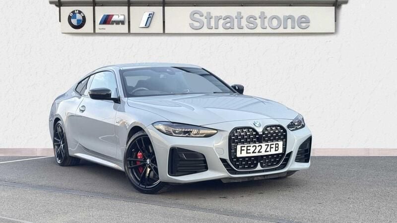 Grey Used 2022 BMW M440 M Sport Sedan | £37,299 (Fair price) - Image 1/4