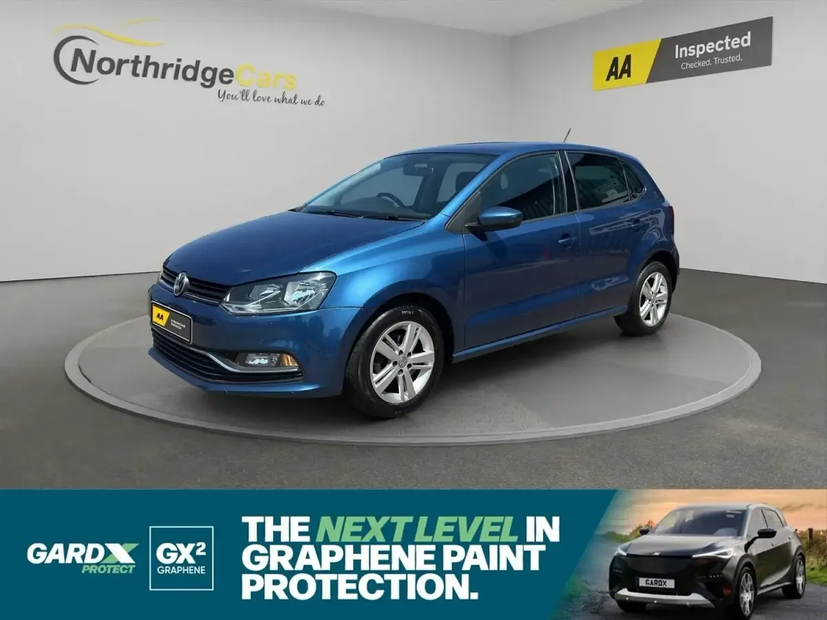 Used VW Polo Edition 90 HP (66 kW) 2017 Blue Hatchback