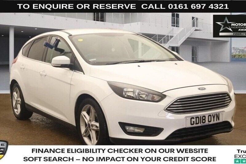White Used 2018 Ford Focus Zetec Hatchback | £8,770 (Good price) - Image 1/1