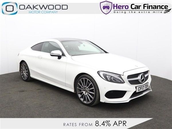 White Used 2017 Mercedes C300 AMG line Coupe | £17,837 (Fair price) - Image 1/1