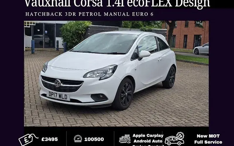 Used Vauxhall Corsa Design Edition 75 HP (55 kW) 2017 Hatchback