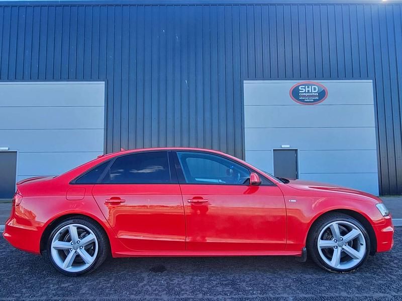 Used Audi A4 S-Line 150 HP (110 kW) 2014 Red Sedan