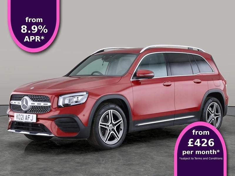 Red Used 2021 Mercedes GLB220 AMG line SUV | £27,928 (Fair price) - Image 1/4