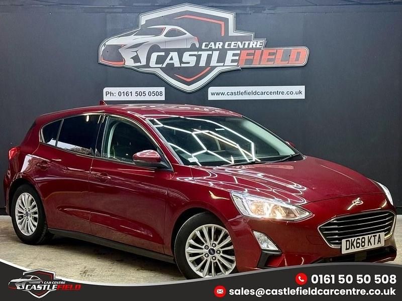 Red Used 2018 Ford Focus Titanium Hatchback | £8,495 (Fair price) - Image 1/4