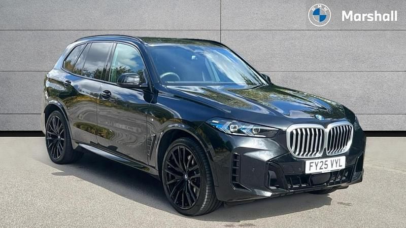 Black sapphire Used 2025 BMW X5 M M Sport SUV | £72,822 - Image 1/4