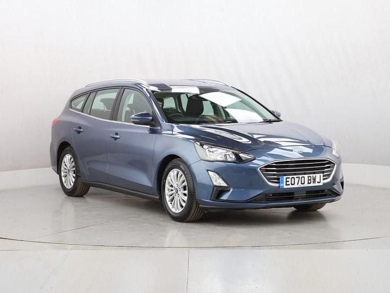 Begagnad Ford Focus Titanium 155 HK (114 kW) 2020 Blå Kombi