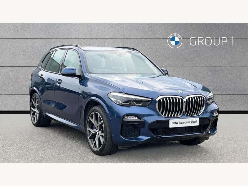 Blue Used 2021 BMW X5 M Sport SUV | £45,350 (Fair price) - Image 1/4