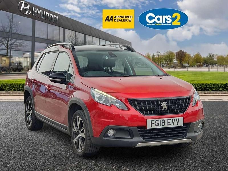 Red Used 2018 Peugeot 2008 GT-line SUV | £8,990 (Fair price) - Image 1/4