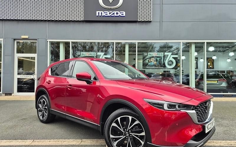 Red Used 2023 Mazda CX-5 Exclusive-Line SUV | £27,995 (Expensive) - Image 1/4
