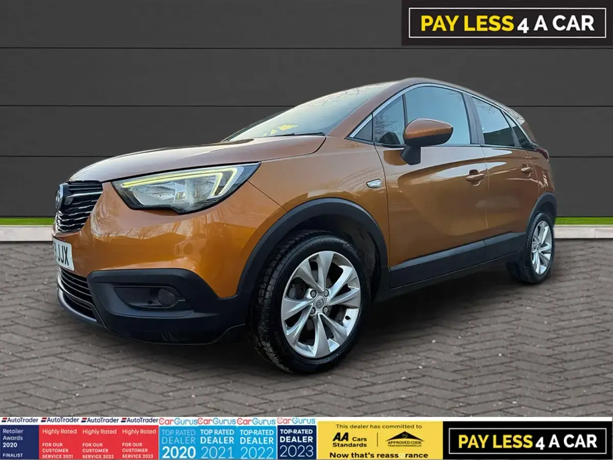 Used Vauxhall Crossland X S 110 HP (80 kW) 2019 Orange SUV