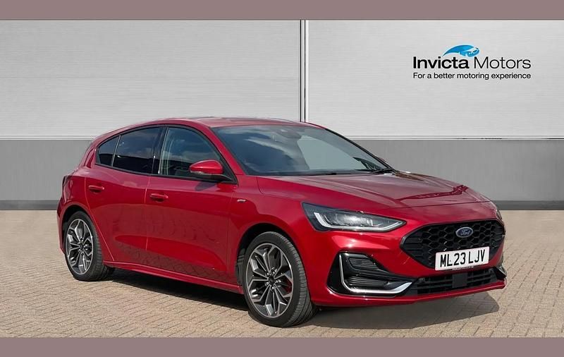 Red Used 2023 Ford Focus ST-Line Hatchback | £17,750 (A bit pricey) - Image 1/4