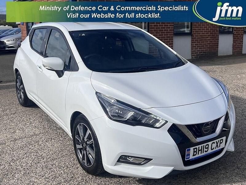 Ice white Used 2019 Nissan Micra Acenta Hatchback | £7,995 (Fair price) - Image 1/4