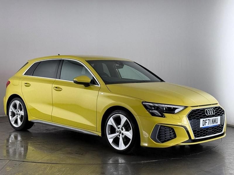 Used Audi A3 Sportback S-Line 2022 Yellow Hatchback