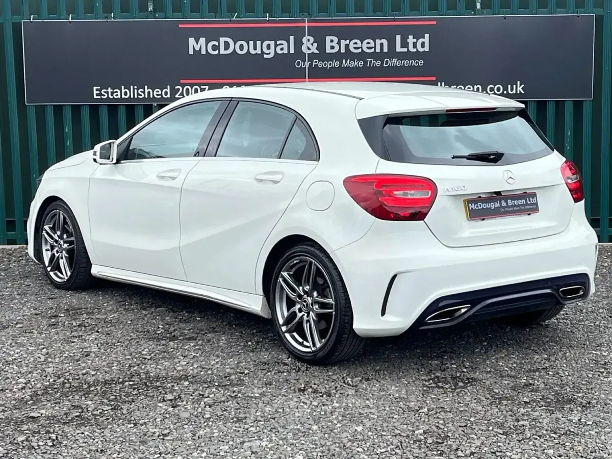 Used Mercedes A160 AMG line 102 HP (75 kW) 2017 White Hatchback