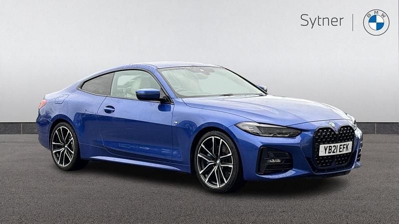 Blue Used 2021 BMW 420 M Sport Coupe | £25,000 (Expensive) - Image 1/4