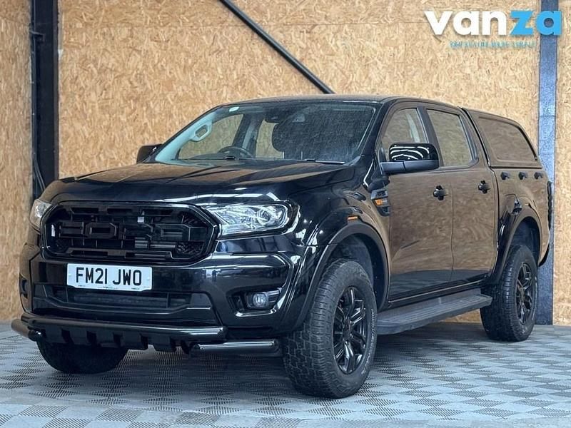 Black Used 2021 Ford Ranger XLT Pickup | £17,750 (Expensive) - Image 1/4