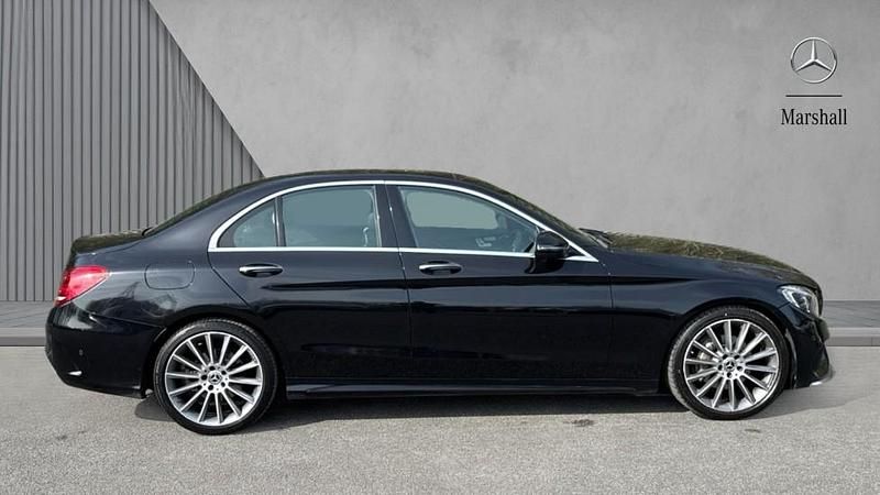 Used Mercedes C200 AMG line 136 HP (100 kW) 2018 Black