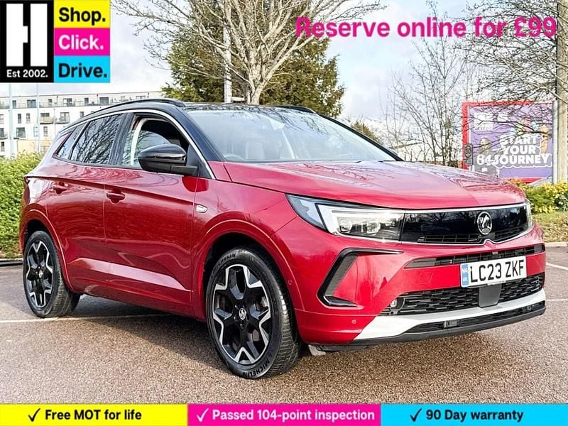 Red Used 2023 Vauxhall Grandland X Elite SUV | £16,264 (Good price) - Image 1/3