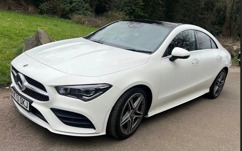 Used Mercedes CLA220 AMG Line Premium Plus 190 HP (139 kW) 2021 White Sedan