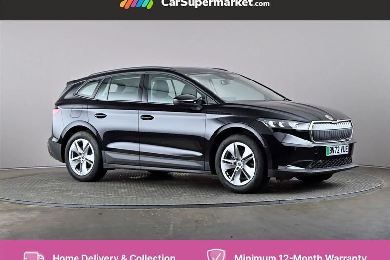 Black Used 2023 Skoda Enyaq iV ecoSuite SUV | £20,197 (Fair price) - Image 1/4