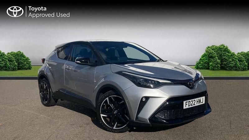 Silver metallic bitone Used 2022 Toyota C-HR Sport SUV | £19,900 (Fair price) - Image 1/4