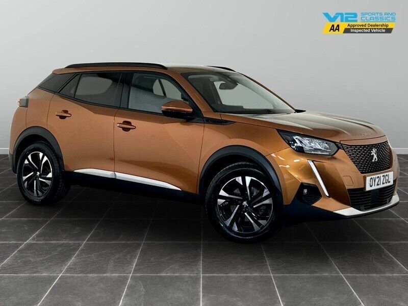 Orange Used 2021 Peugeot e-2008 Allure Premium SUV | £11,195 (Good price) - Image 1/2