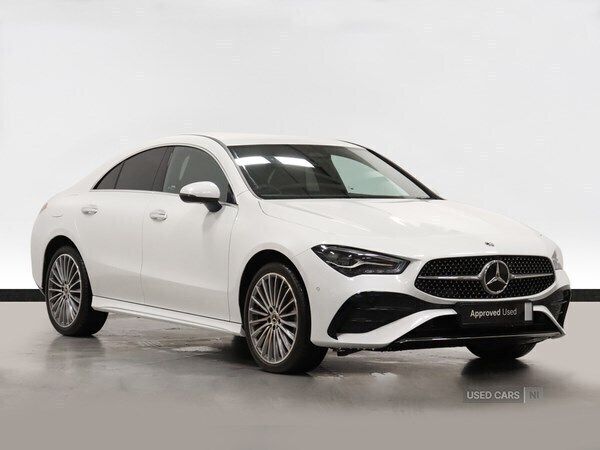 White Used 2023 Mercedes CLA200 AMG Line Premium Coupe | £28,995 (Fair price) - Image 1/4