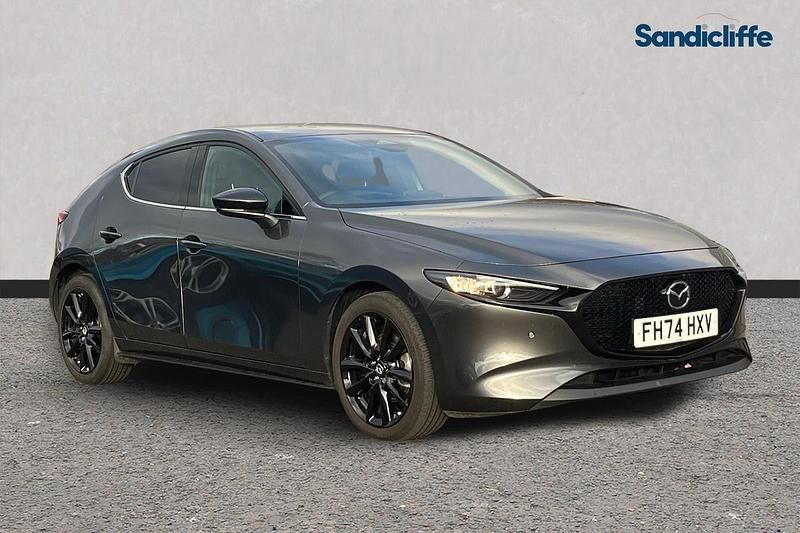 Premium metallic machine grey Used 2025 Mazda 3 Homura-Line Hatchback | £19,087 - Image 1/4