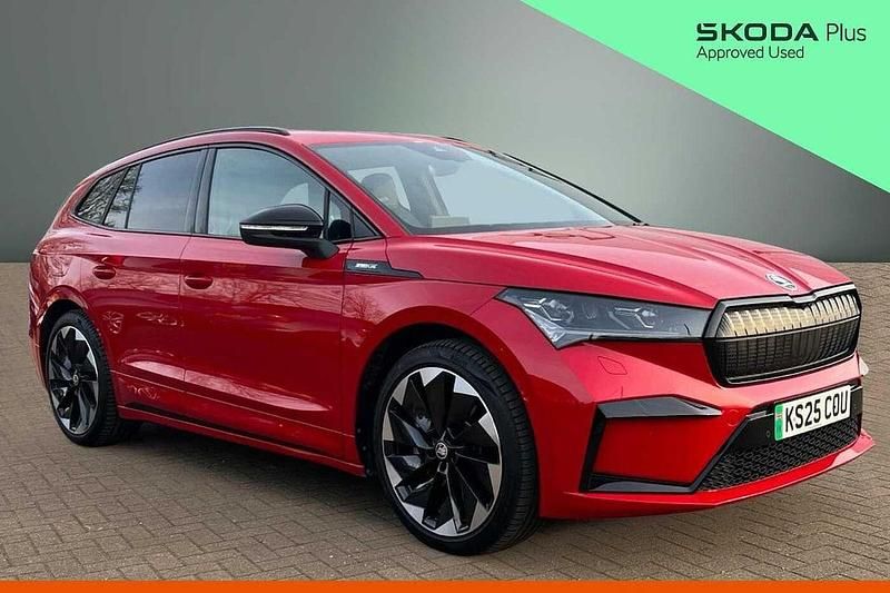 Used Skoda Enyaq iV SportlinePlus 210 kW (286 HP) 2025 Red SUV