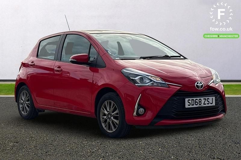 Red Used 2018 Toyota Yaris Hatchback | £11,199 (Fair price) - Image 1/3