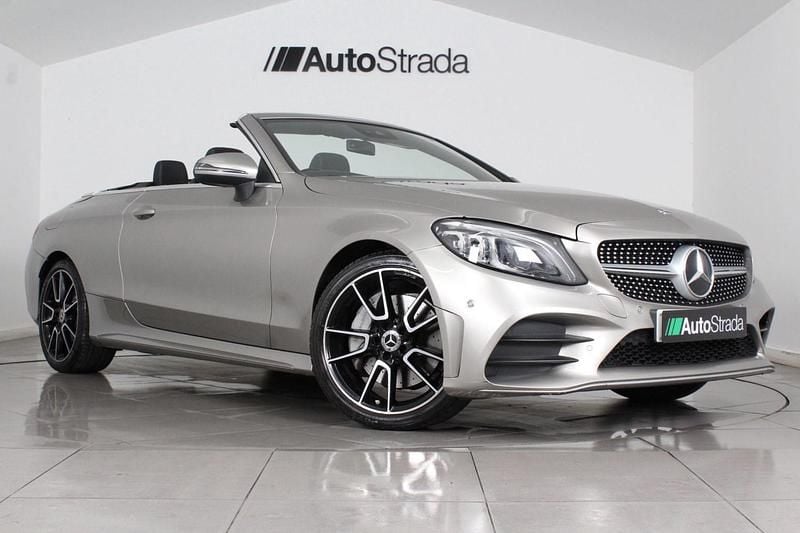 Silver Used 2019 Mercedes C300 AMG Line Premium Cabriolet | £21,749 (Fair price) - Image 1/3