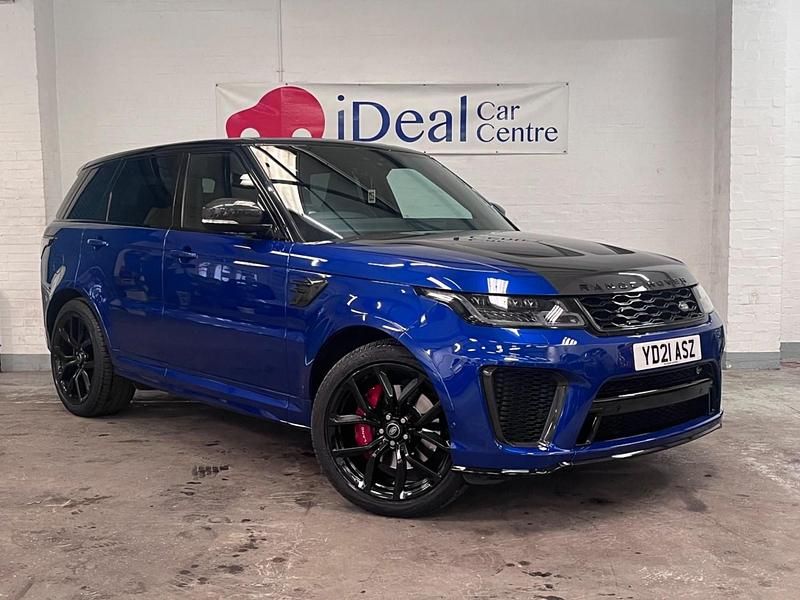 Blue Used 2021 Land Rover Range Rover Sport SVR SUV | £52,990 (Fair price) - Image 1/4